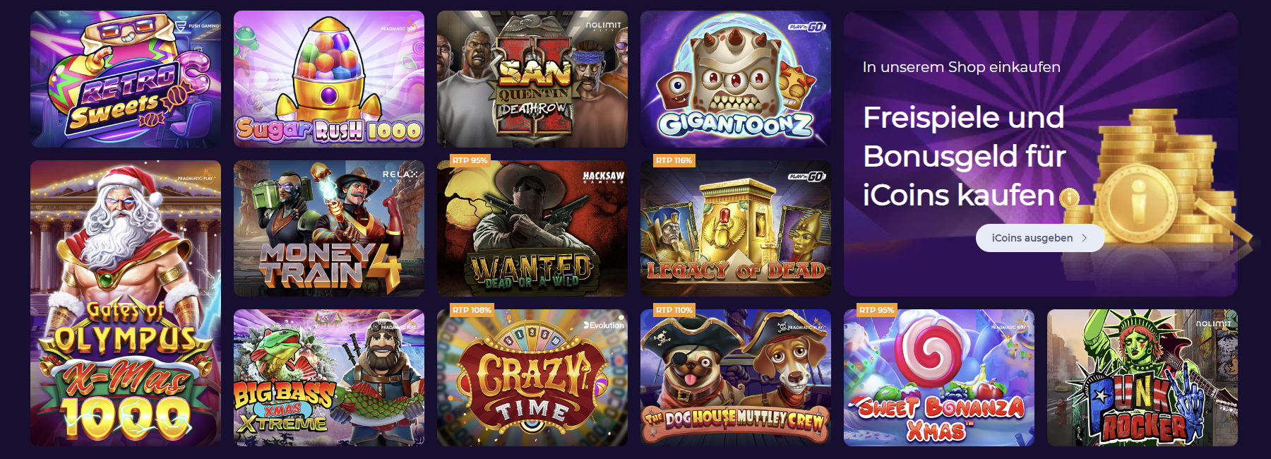 Iwild Casino Slot-Spiele